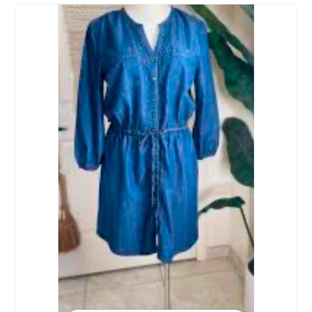 Calvin Klein Jeans Button Down‎ Dress XL Chambray